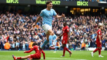 Julián Álvarez volvió a demostrar su capacidad goleadora en el Manchester City