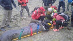Un andinista cayó rodando del cerro Adolfo Calle y debió ser rescatado