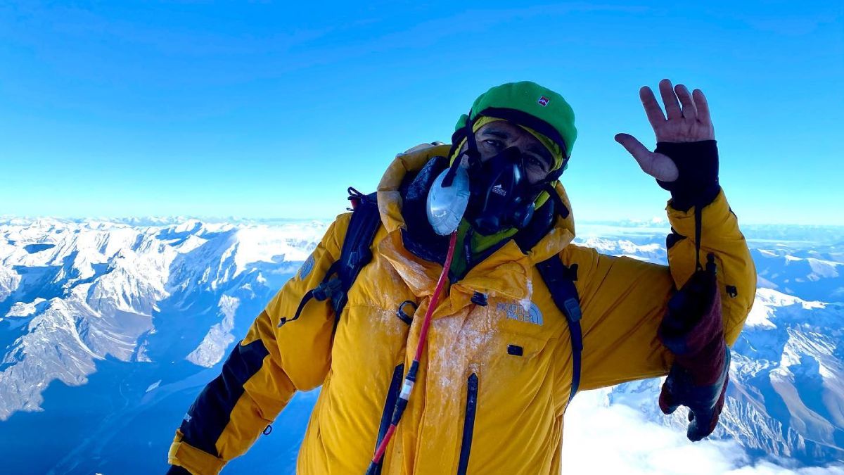 Alegría total en esta foto de Ulises Corvalán, tras coronar con éxito una expedición que estuvo complicada desde un principio.