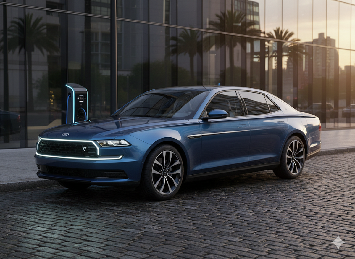 Así sería la nueva versión del Ford Fairlane, según la inteligencia artificial. Así sería la nueva versión del Ford Fairlane, según la inteligencia artificial. 