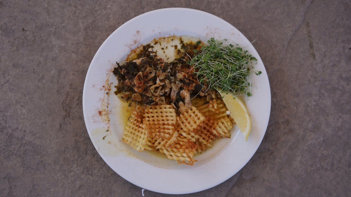 Nacho Molina y Romina Terranova muestran la receta para hacer congrio al ajillo con papas rejilla