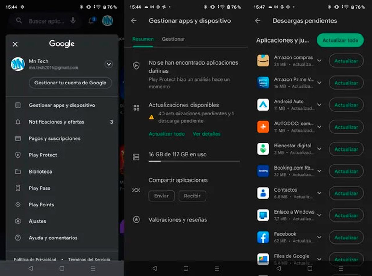 En Android, lo primero que hay que hacer es entrar en la tienda de aplicaciones del celular, en Play Store.