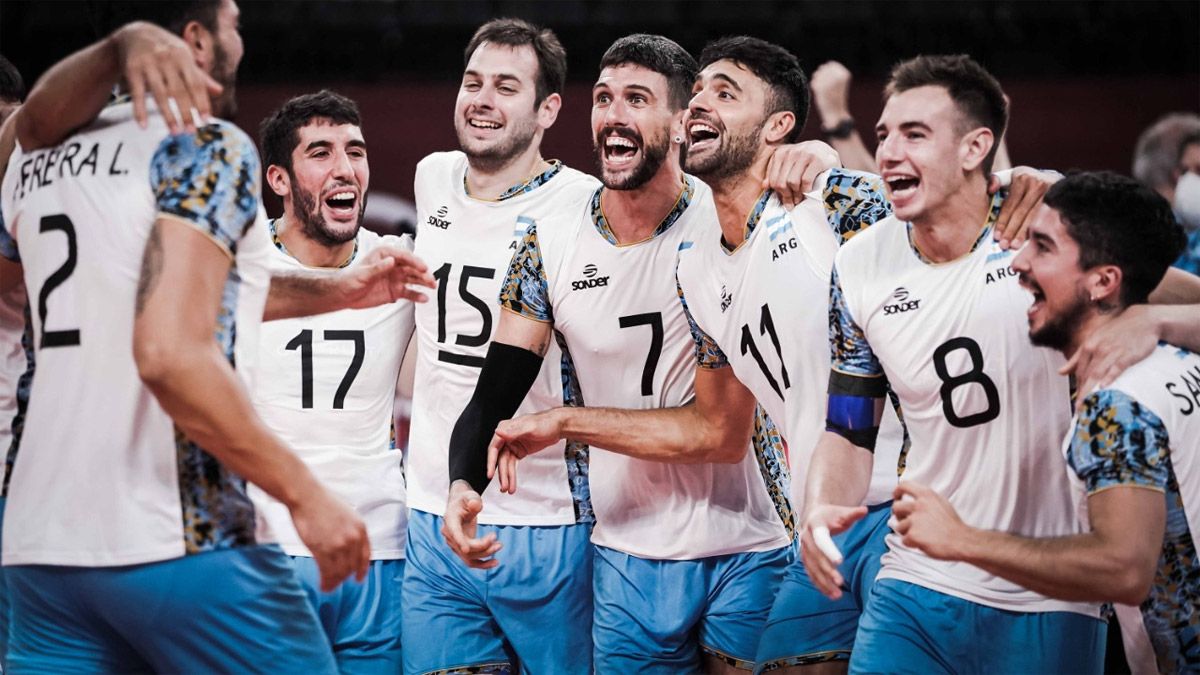 El desatado festejo de los argentinos tras ganarle a Italia