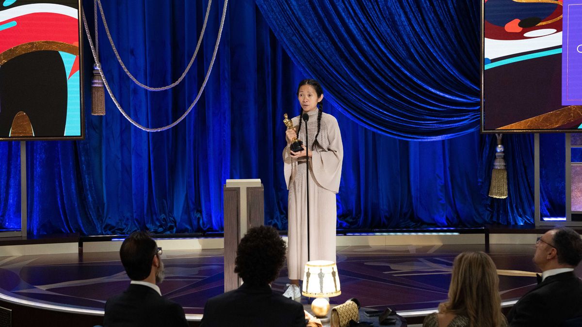 Mejor película. Los Ángeles: Nomadland, el drama dirigido por Chloé Zhao y protagonizado por Frances McDormand.