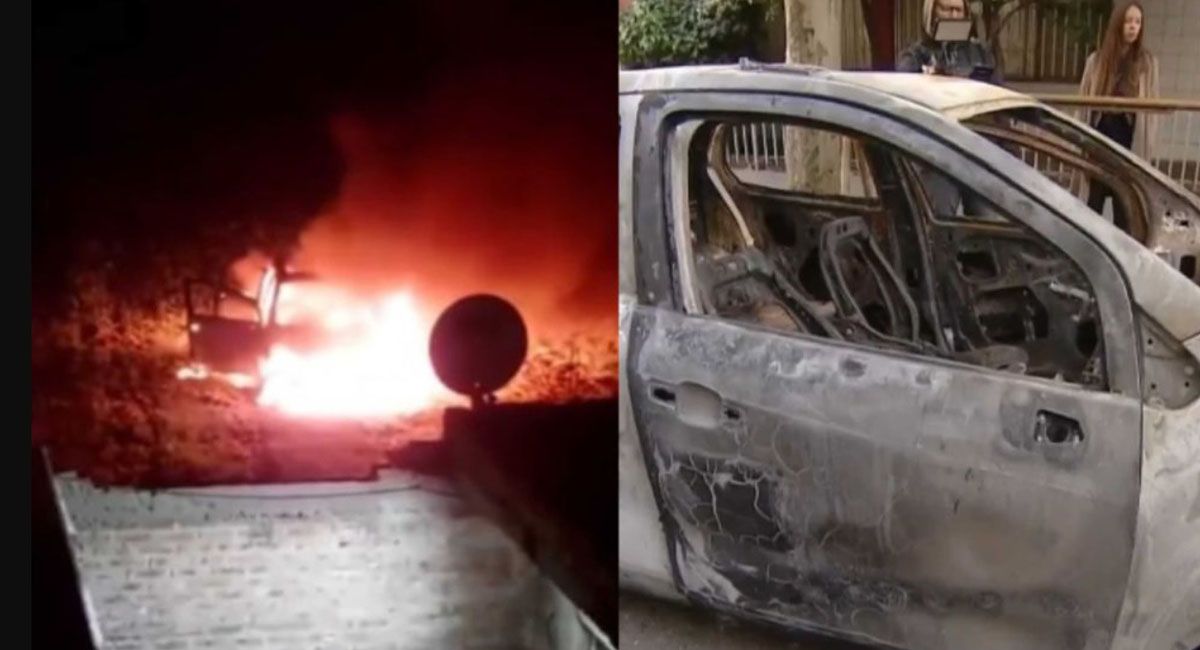 La camioneta Chevrolet blanca que fue utilizada en el traslado de las chicas fue quemada por los sicarios en un descampado. La camioneta Chevrolet blanca que fue utilizada en el traslado de las chicas fue quemada por los sicarios en un descampado.