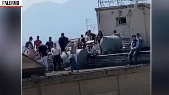 Cuarentena: hicieron una fiesta en una azotea y atacaron al helicóptero de la Policía que quiso detenerla