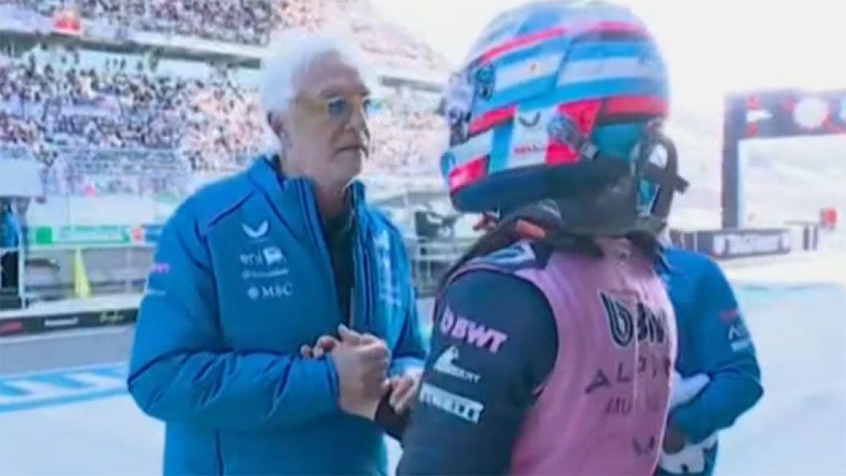 Briatore saluda a Colapinto.