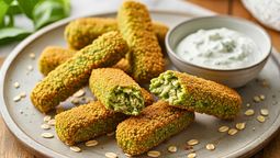 Los bastones de espinaca sin fritura ni harina son una receta nutritiva y saludable para bajar de peso.