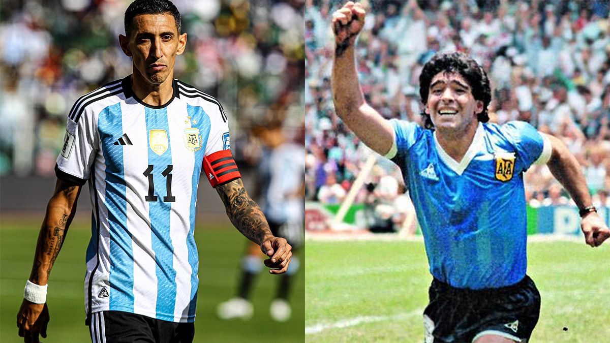Cuál es el récord que Di María igualó con Maradona en la Selección argentina