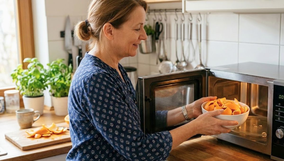Colocar cáscaras de naranja en el microondas: por qué hacerlo y para qué sirve