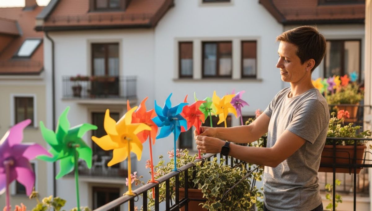 Puedes colocar molinillos de viento para cumplir, también, con el objetivo de eliminar plagas. Puedes colocar molinillos de viento para cumplir, también, con el objetivo de eliminar plagas. 
