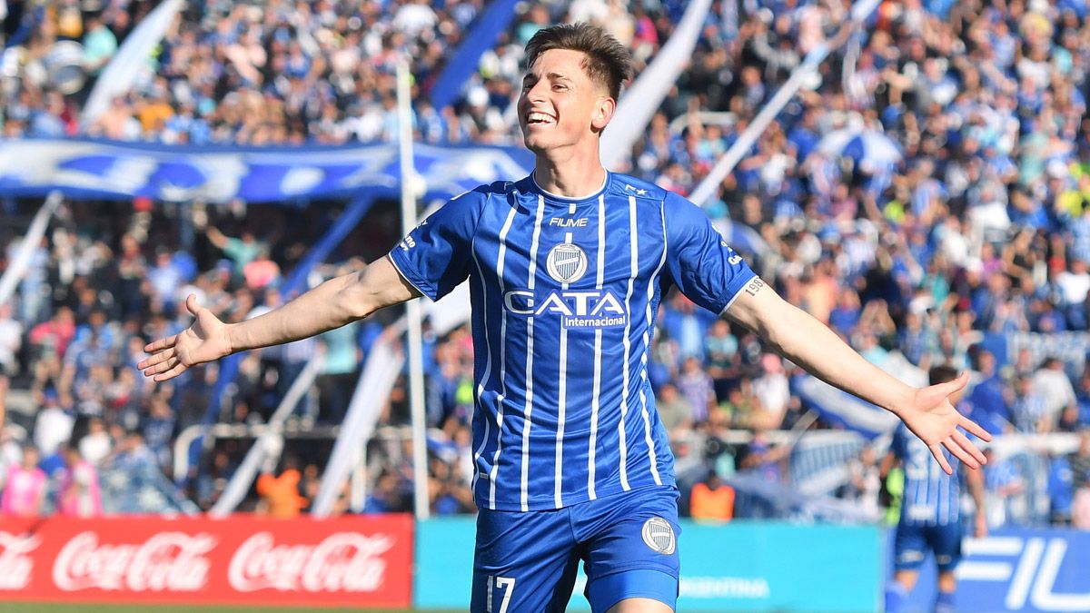 Tadeo Allende anotó el tanto de Godoy Cruz ante Independiente