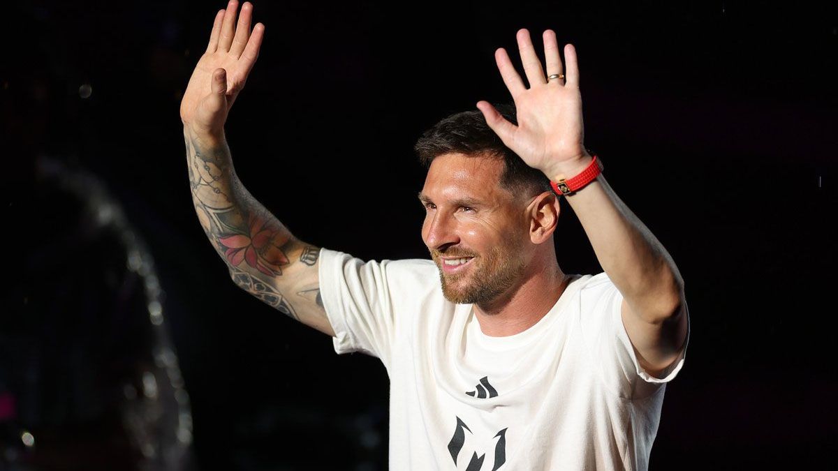 Lionel Messi fue presentado este domingo en Inter Miami.