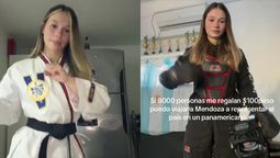 una joven busca ayuda para llegar a competir en el panamericano de taekwondo en mendoza