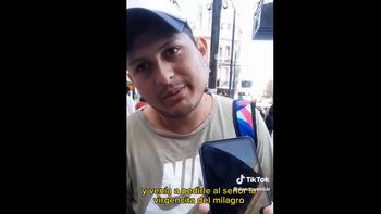 Video: peregrinó hasta el santuario de la Virgen para que 