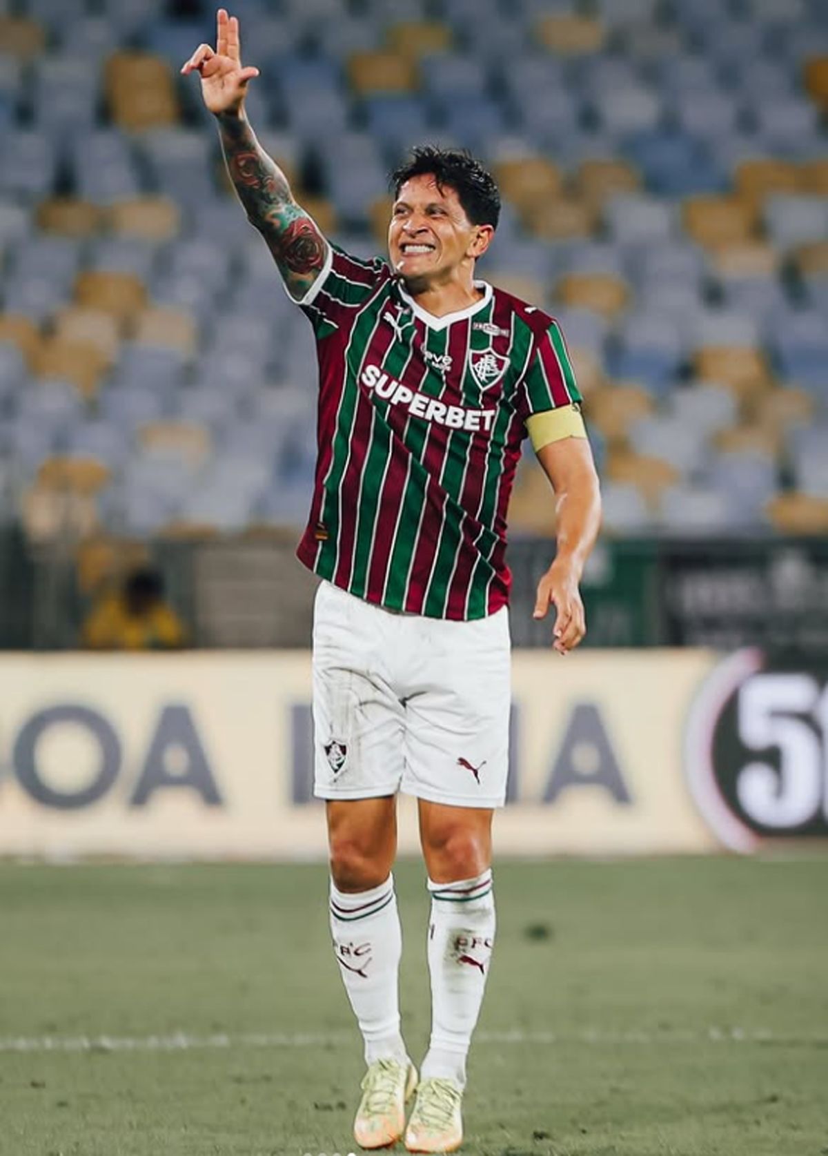 Germán Cano hizo el gol de la victoria de Fluminense antes de viajar a Mendoza.