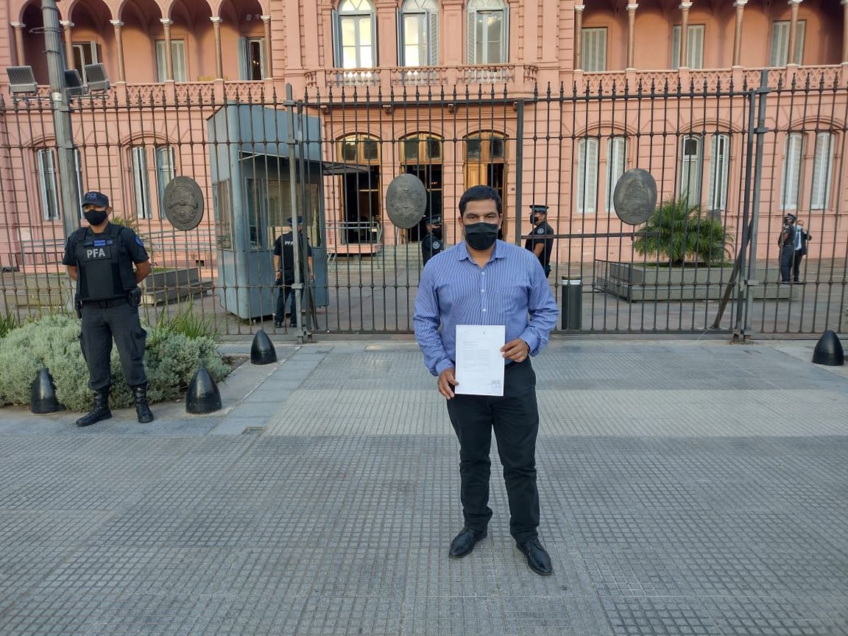 Pedido formal. El intendente Juan Manuel Ojeda llevó su propio pedido a la Casa Rosada. Este martes recibió una lista de los proyectos que pretenden en la comuna como