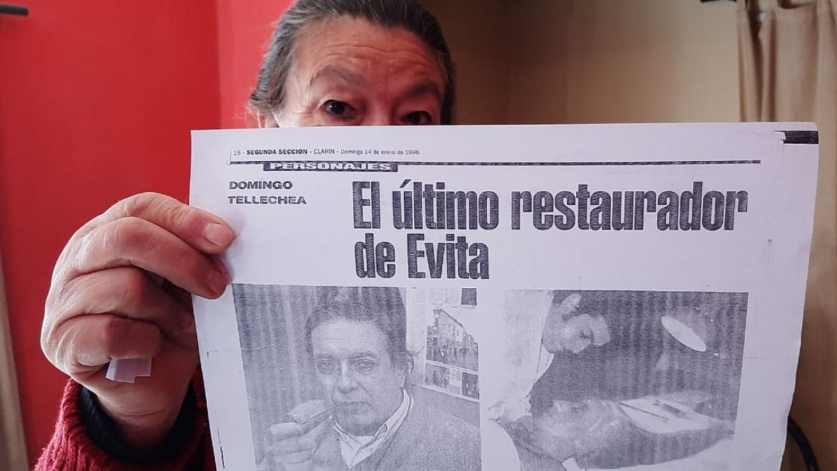 Tita prefiere que no la retraten, pero conserva un recuerdo entrañable de Domingo Tellechea.