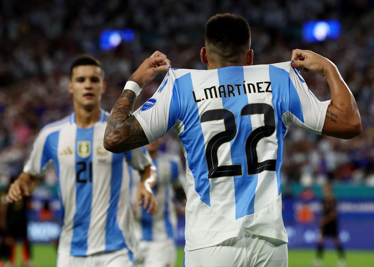 Lautaro Martínez es el goleador y figura de la Selección argentina en la Copa América. Lautaro Martínez es el goleador y figura de la Selección argentina en la Copa América.