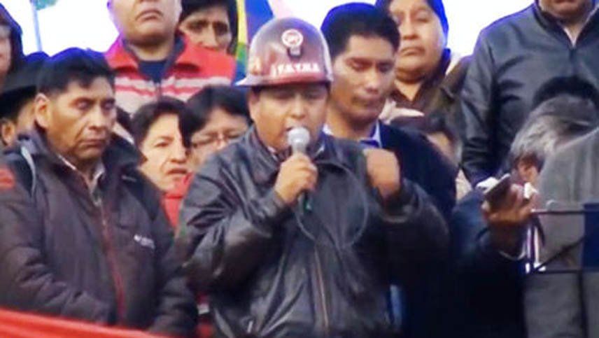 La Central Obrera Boliviana le pidió la renuncia a Evo Morales