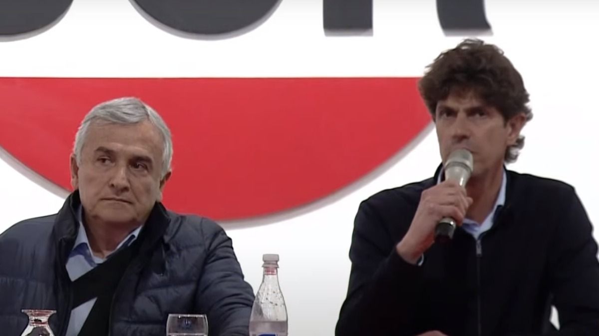 Gerardo Morales, presidente de la UCR nacional y gobernador de Jujuy, junto a Martín Lousteau. Gerardo Morales, presidente de la UCR nacional y gobernador de Jujuy, junto a Martín Lousteau.