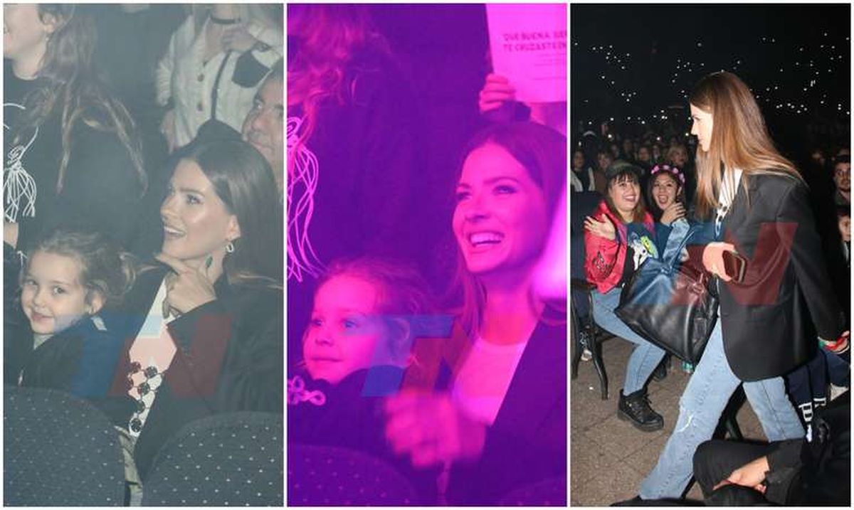 La China Suárez fue al recital de Rusherking con Magnolia.