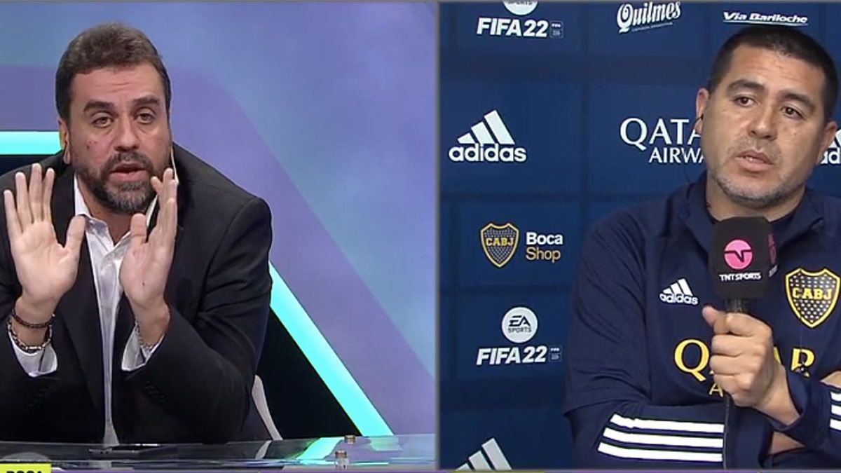 Riquelme y Distasio se sacaron chispas en televisión