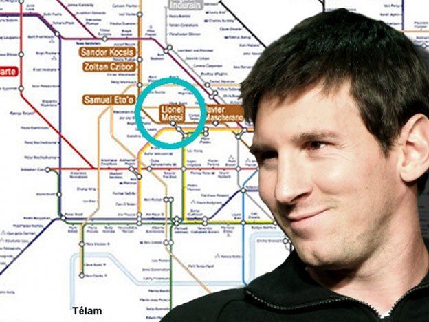Messi tendrá su nombre en una estación de metro en Londres 2012