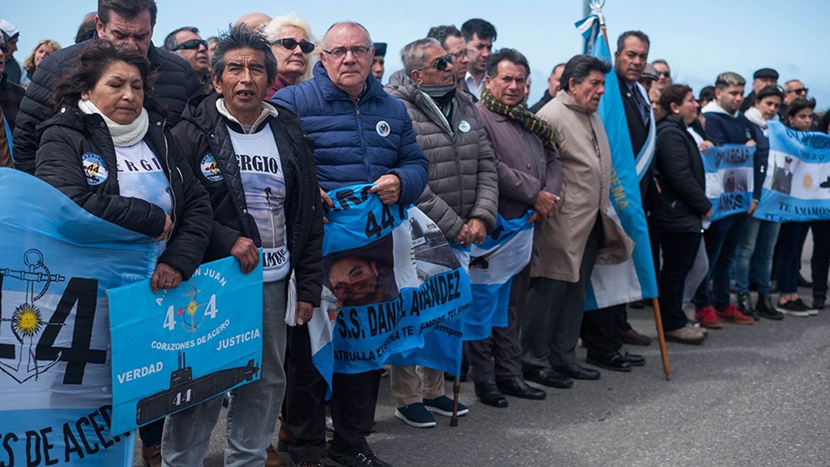 Familiares del submarino Ara San Juan piden justicia.