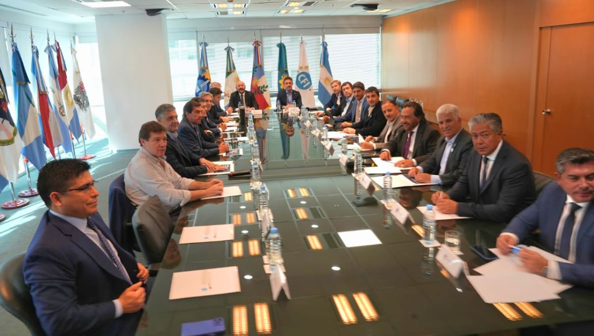 Reunión de gobernadores en el Consejo Federal de Inversiones. Alfredo Cornejo estuvo de manera virtual. Reunión de gobernadores en el Consejo Federal de Inversiones. Alfredo Cornejo estuvo de manera virtual.