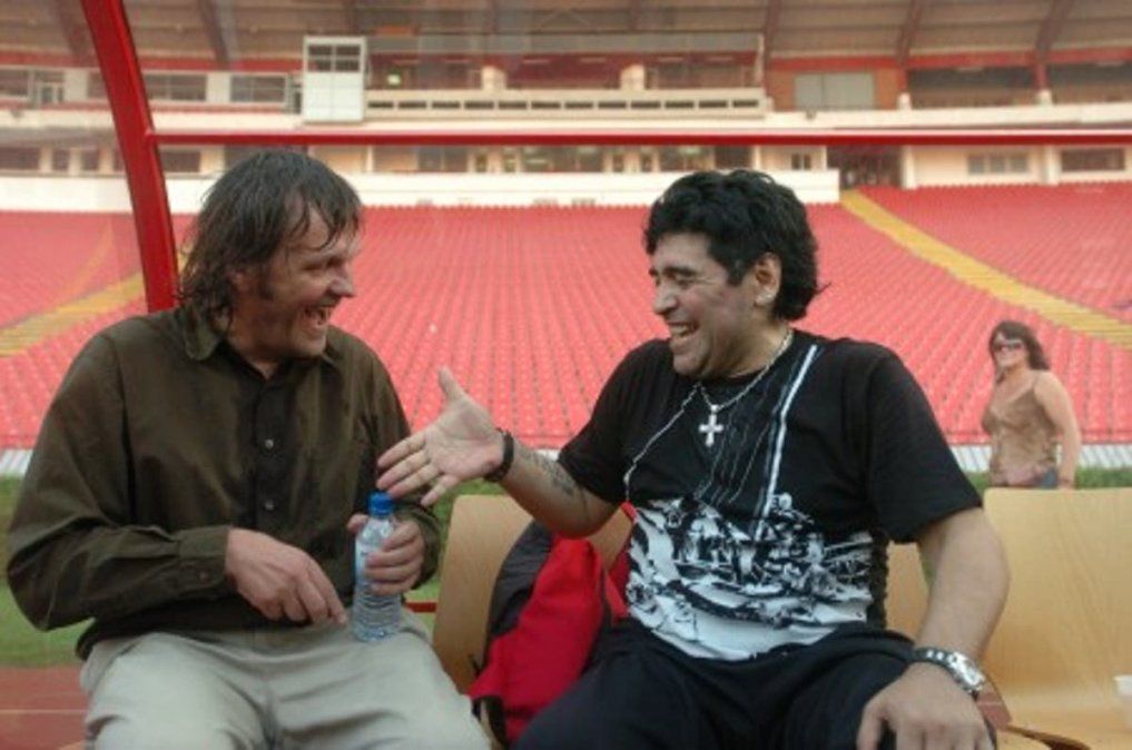 Kusturica llevó a Maradona a la pantalla.