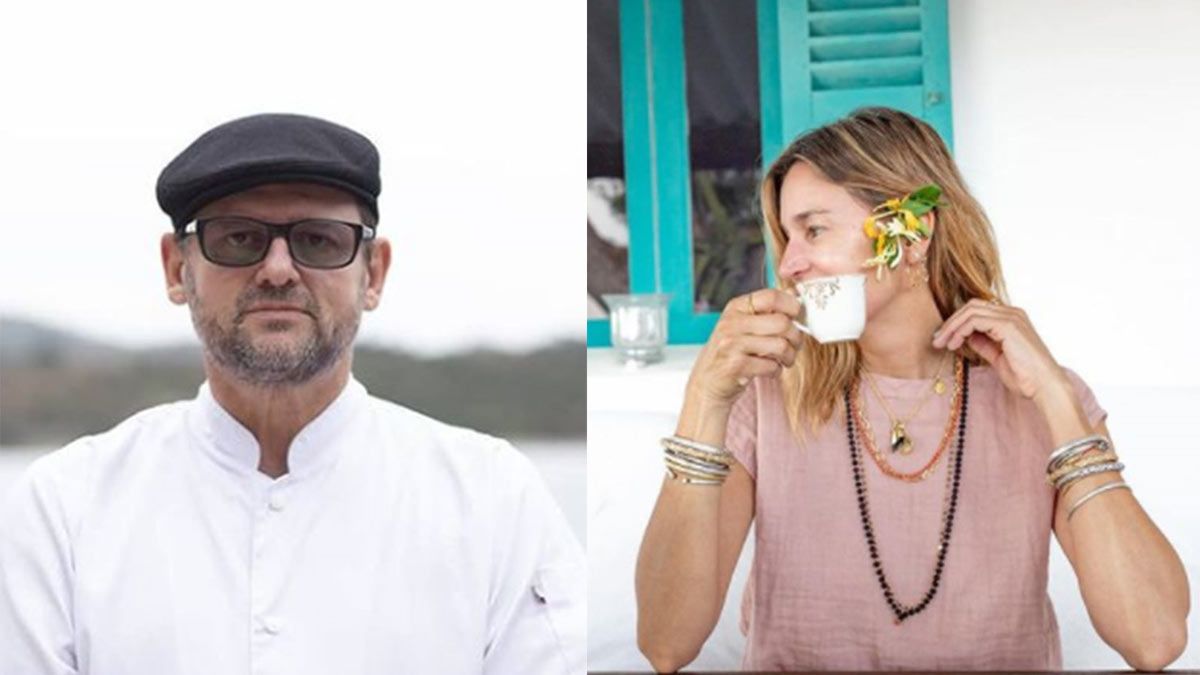 Christopher y Dolores Barreiro. El jurado de Mastercheff y la modelo anduvieron por Mendoza.