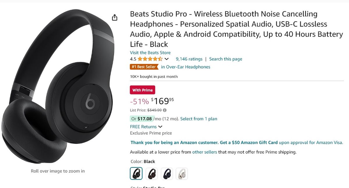 La oferta de Amazon. La oferta de Amazon.