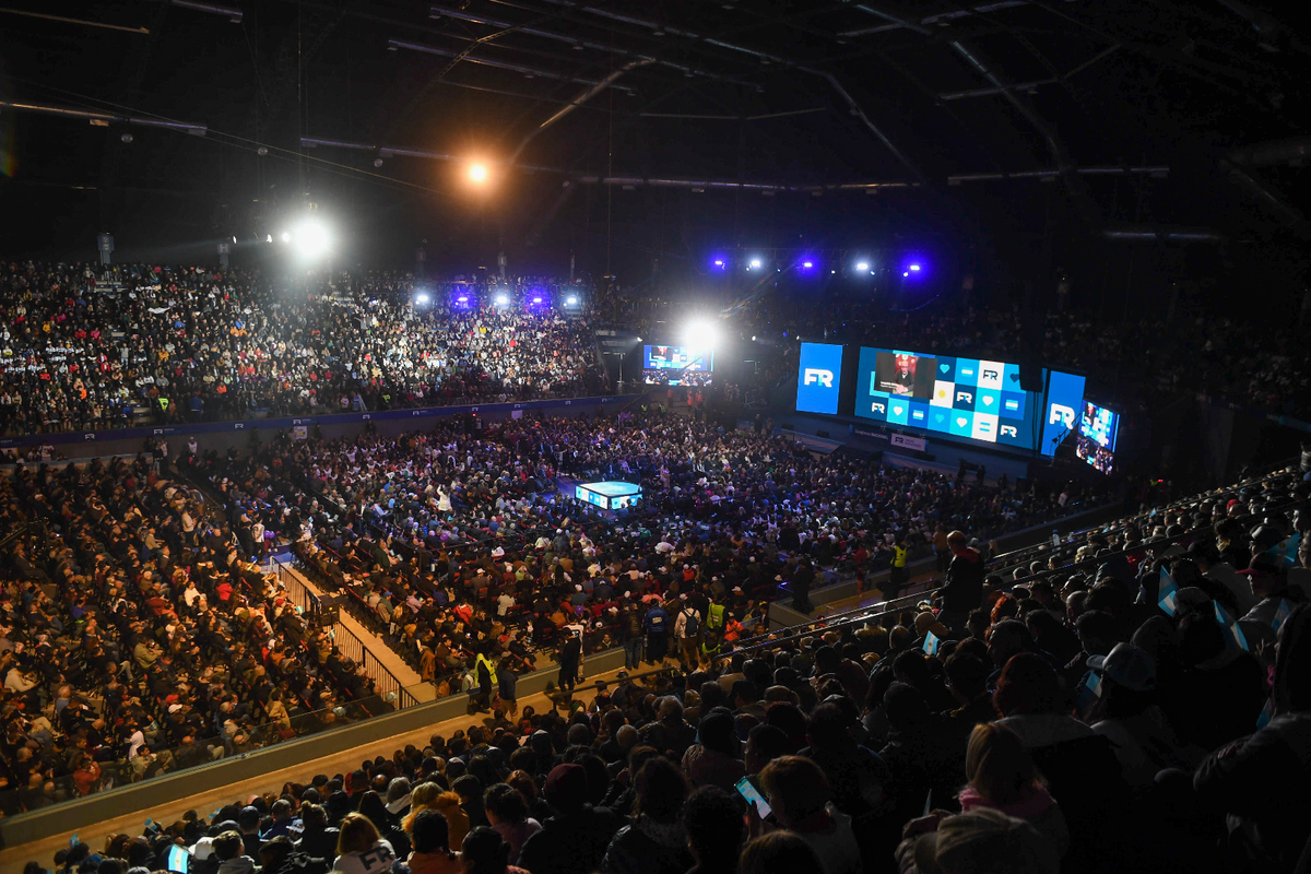 El congreso partidario del Frente Renovador que lideró Sergio Massa.