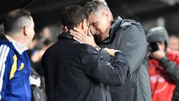 Arruabarrena y Palermo se dieron un abrazo. Boca visita a Platense.