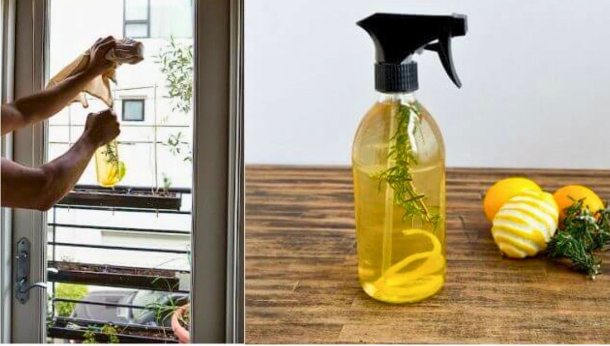 Perfume casero para limpiar la casa.