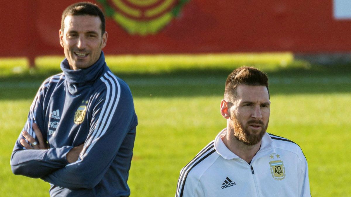 Scaloni y Messi, dos piezas claves en la Selección argentina.