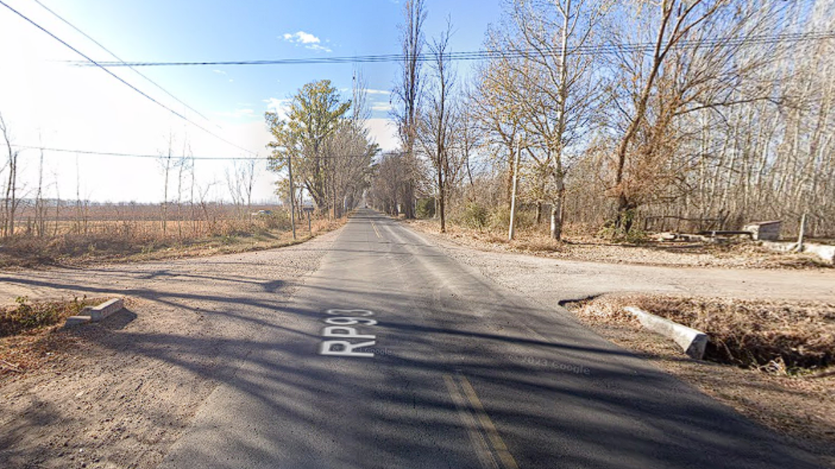 El accidente ocurrió en calle Tabanera (Ruta 93) antes de llegar al carril Vista Flores en Tunuyán. El accidente ocurrió en calle Tabanera (Ruta 93) antes de llegar al carril Vista Flores en Tunuyán.