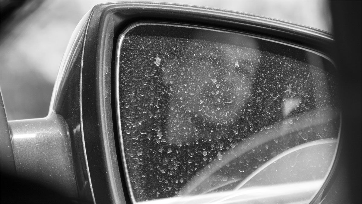 Los espejos retrovisores del auto tienen que estar siempre limpios