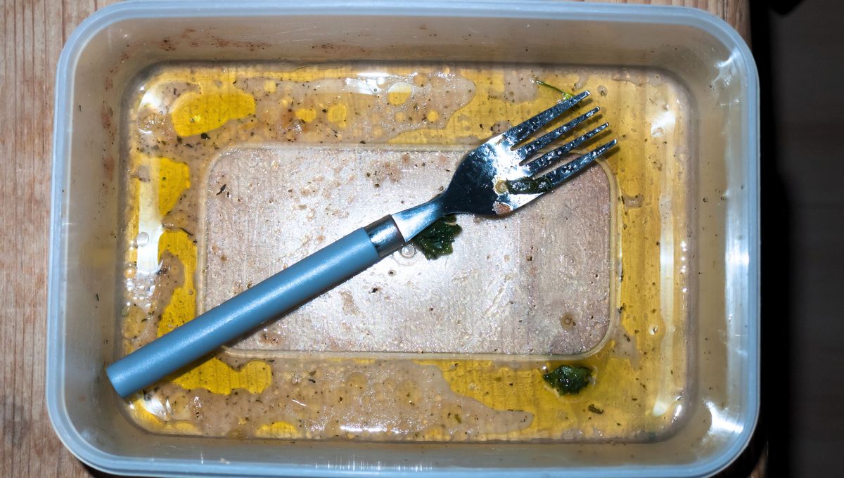 Chau manchas en los tapers de comida