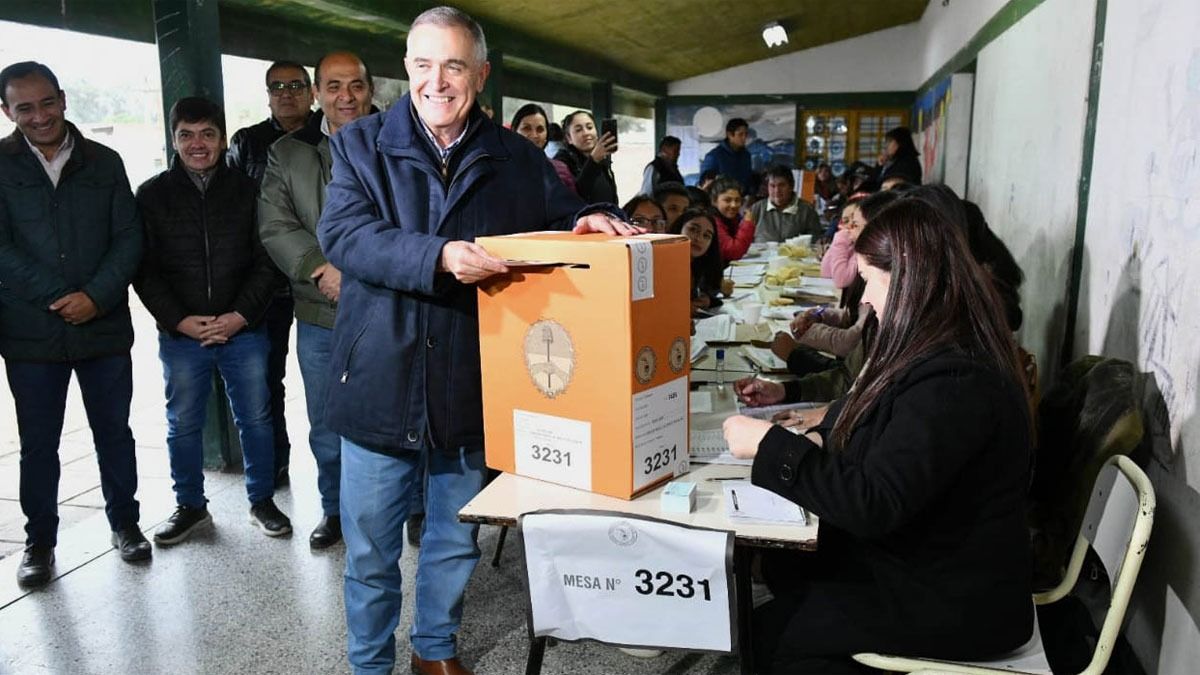 Osvaldo Jaldo, quien era candidato a vicegobernador y quedó como candidato a gobernador luego de que Juan Manzur bajara su candidatura.&nbsp;