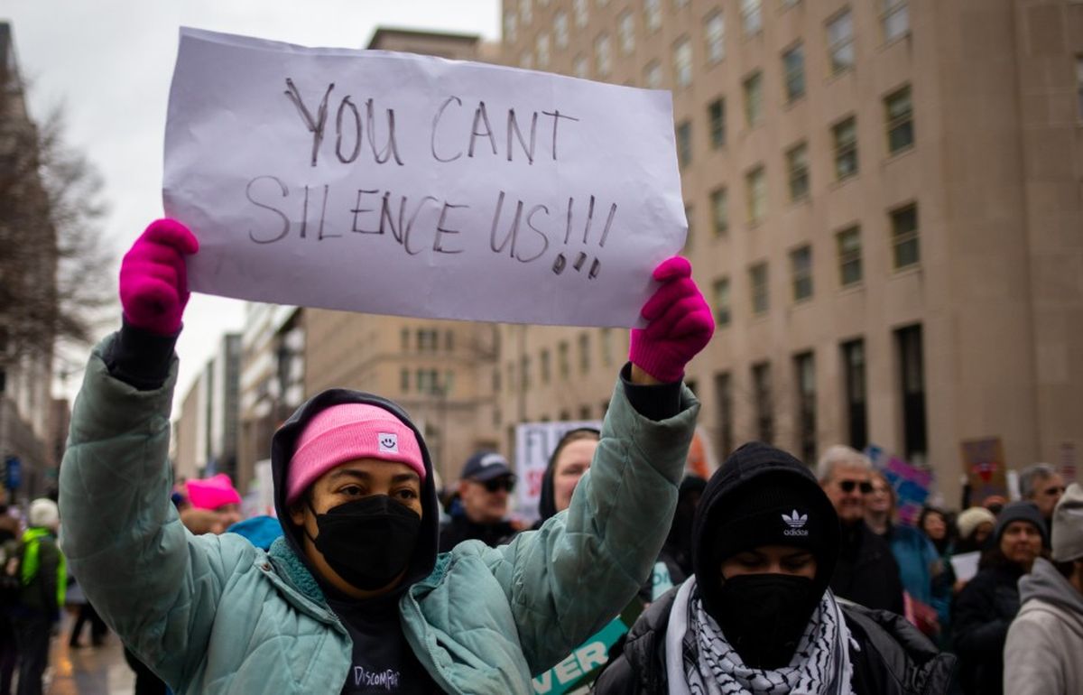 En Estados Unidos la marcha por el Día Internacional de la Mujer fue capitalizada por cuestiones políticas. En Estados Unidos la marcha por el Día Internacional de la Mujer fue capitalizada por cuestiones políticas.