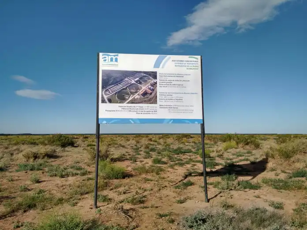 Los trabajos para el sistema cloacal de Malargüe.