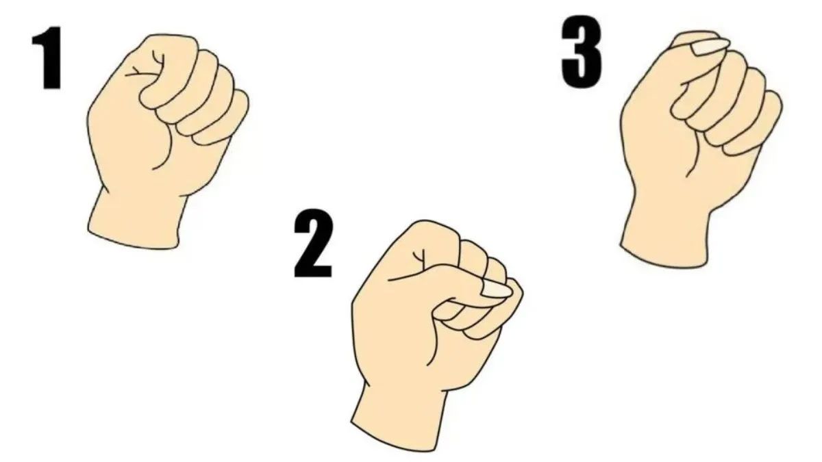 Un puño cerrado revela más de lo que uno cree en un test de personalidad. Un puño cerrado revela más de lo que uno cree en un test de personalidad.