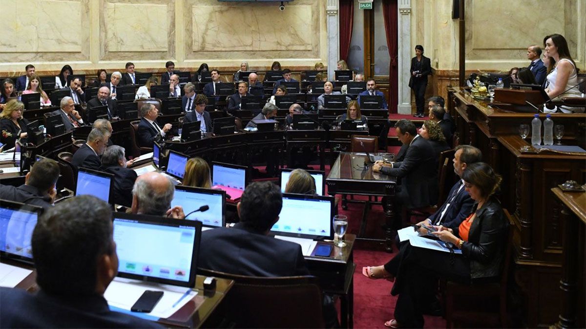 Nicolás Posse pasa por el Senado.