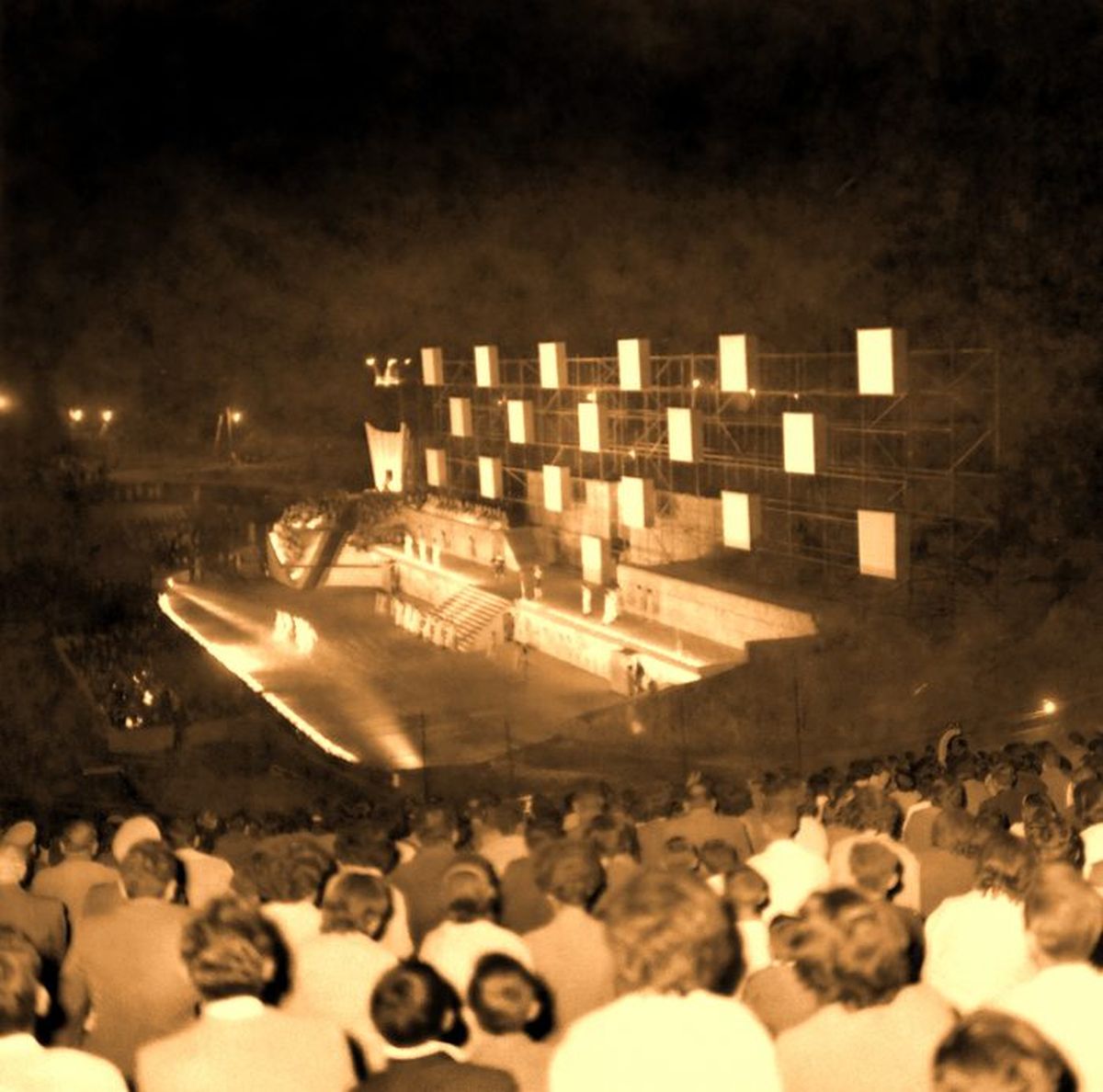 Fiesta de la Vendimia en los a&ntilde;os '60.