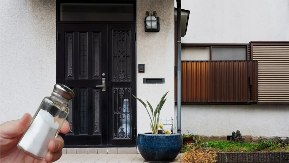 ¿Qué significa poner sal en la puerta de tu casa?