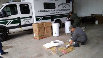 Incautaron más de 100.000 dosis de marihuana que venían en termotanques