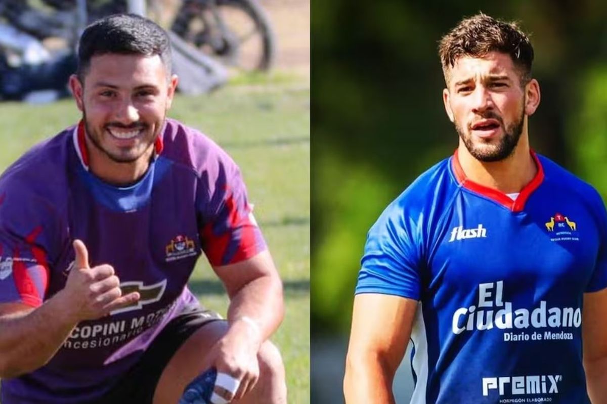 Matías Morales y Enzo Falaschi. Los rugbiers mendocinos bajo proceso por abuso sexual en Chile etán alojados en los Tribunales Federales. Foto: redes 