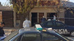 La casa donde ocurrió el crimen en Guaymallén.